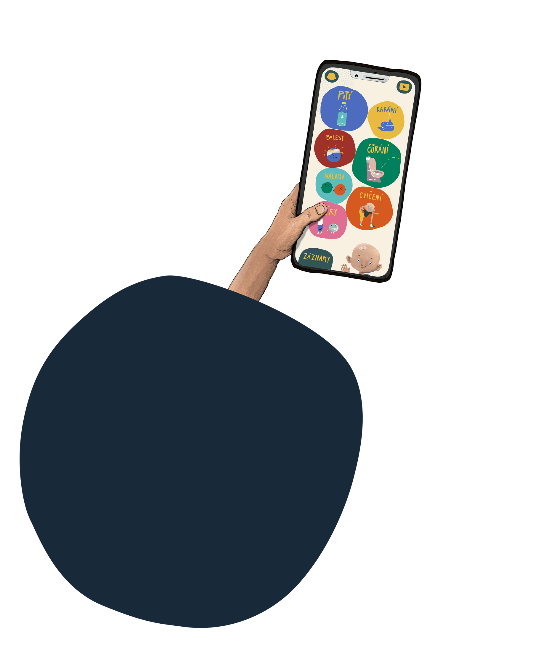 Plešounská appka v telefonu